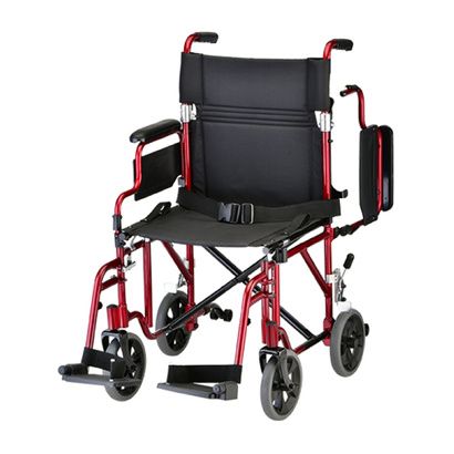 Buy Nova Medical 19 Inches Lightweight Transport Chair With Detachable Desk Arm And Swing Away Footrests