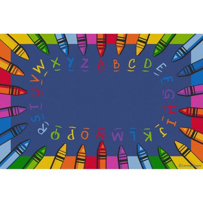 Buy Childrens Factory Alphabet Crayon Educational Rugs