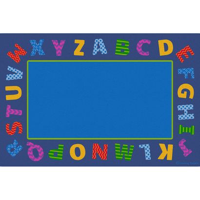 Buy Childrens Factory Border Alphabet Scramble Educational Rugs