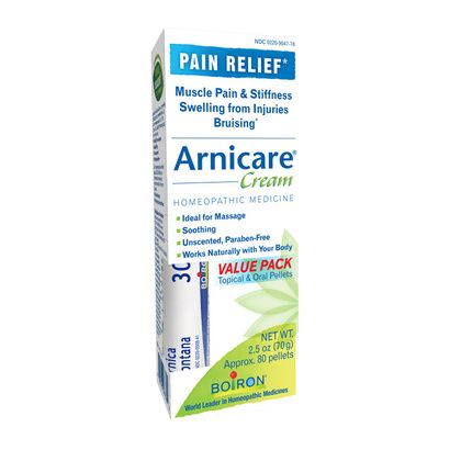 Buy Boiron Arnicare Cream Value Pack With 30C Pellets
