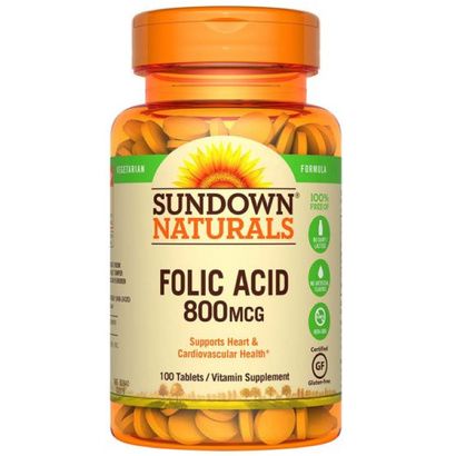 Buy SunDown Organics Folic Acid Vitamin Supplement