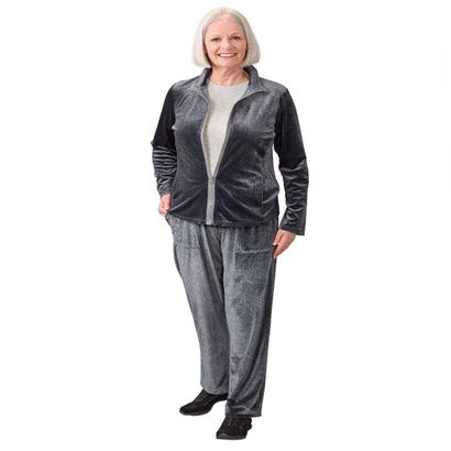 Buy Silverts Womens Pull-On Velour Tracksuit