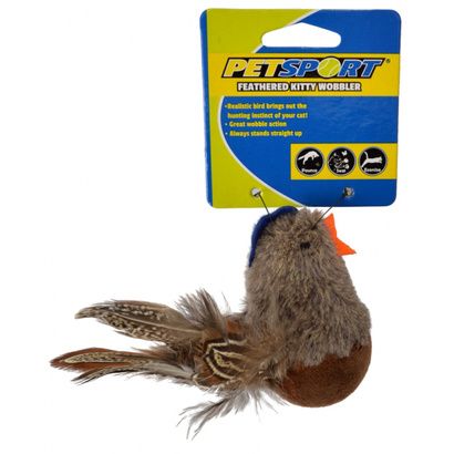 Buy Petsport Feathered Kitty Wobbler Cat Toy - Assorted Styles