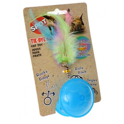 Buy Spot Tie Dye Roller Ball Cat Toy - Assorted Colors