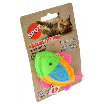 Buy Spot Whiskins Felt Fish wth Catnip - Assorted Colors