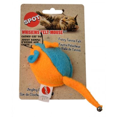 Buy Spot Whiskins Felt Mouse with Catnip - Assorted Colors