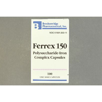 Buy Breckenridge Ferrex 150 Polysaccharide-Iron Complex Capsules