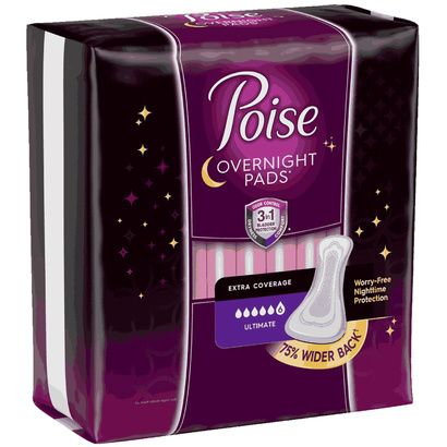 Buy Poise Overnight Incontinence Pads - Ultimate Absorbency