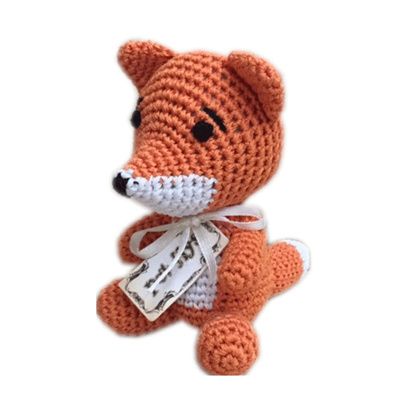 Buy Mirage Knit Knacks Kit the Fox Organic Cotton Small Dog Toy