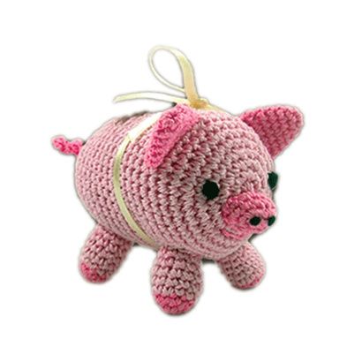 Buy Mirage Knit Knacks Piggy Boo Organic Cotton Small Dog Toy