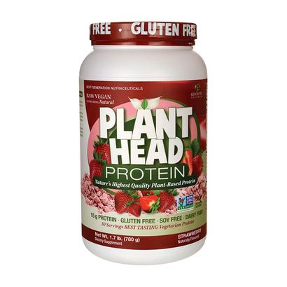 Buy Genceutic Naturals Strawberry Plant Head Protein Powder