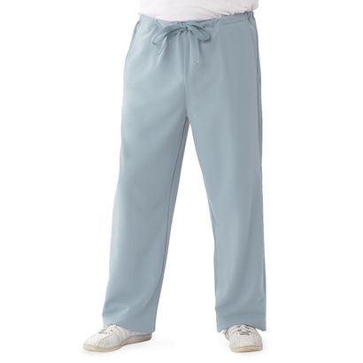 Buy Medline Newport Ave Unisex Stretch Fabric Scrub Pants with Drawstring - Light Gray