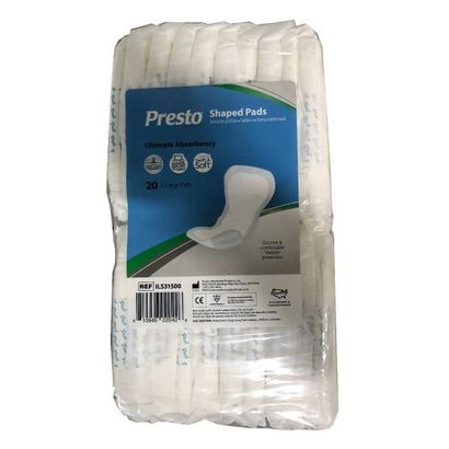 Buy Presto Ultimate Absorbency Incontinence Shaped Pad