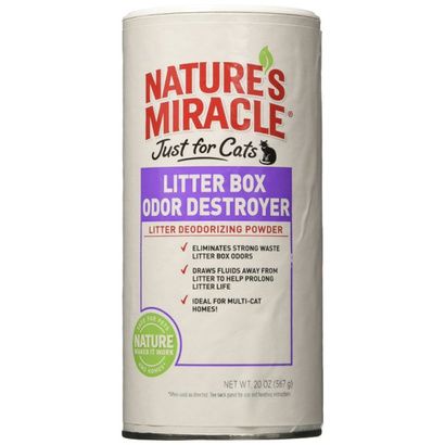 Buy Natures Miracle Just For Cats Litter Box Odor Destroyer - Deodorizing Powder