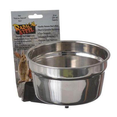 Buy Lixit Radical Steel Metal Cage Crock Bowl for Small Animals & Birds