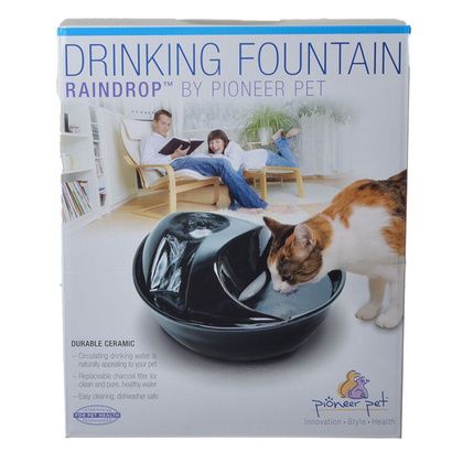 Buy Pioneer Raindrop Ceramic Drinking Fountain - Black