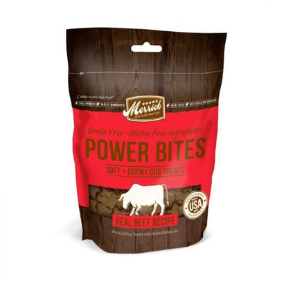 Buy Merrick Power Bites Soft & Chewy Dog Treats - Real Texas Beef Recipe