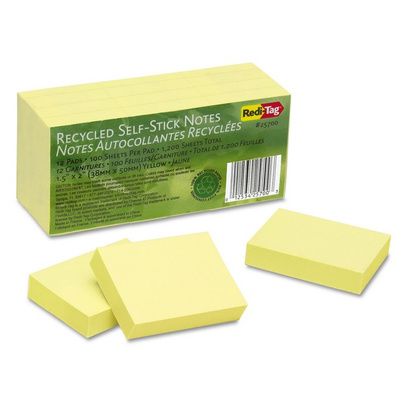 Buy Redi-Tag 100% Recycled Self-Stick Notes