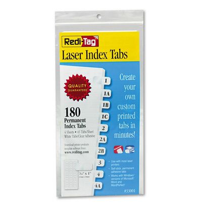 Redi Tag Laser and Inkjet Printable Index Tabs