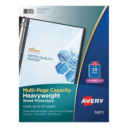 Buy Avery Multi-Page Capacity Heavyweight Diamond Clear Sheet Protector