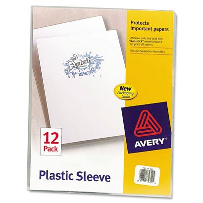 Buy Avery Clear Plastic Sleeves