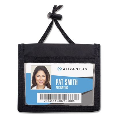 Buy Advantus ID Badge Holders With Convention Neck Pouch
