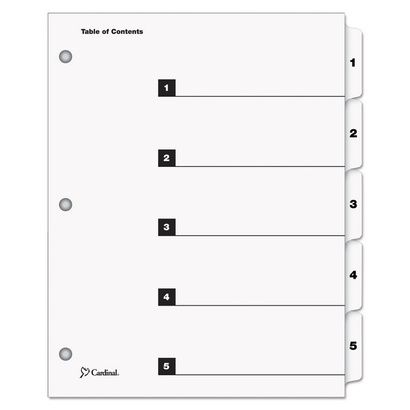 Buy Cardinal QuickStep OneStep Printable Table of Contents and Dividers