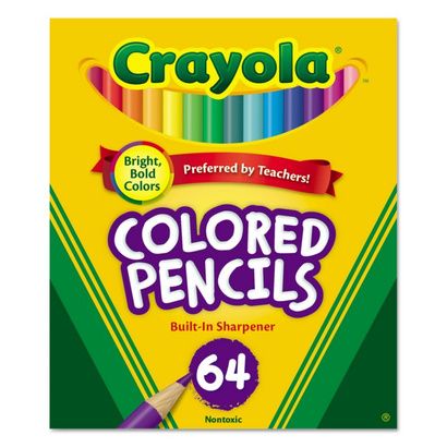 Buy Crayola Short Colored Pencils Hinged Top Box