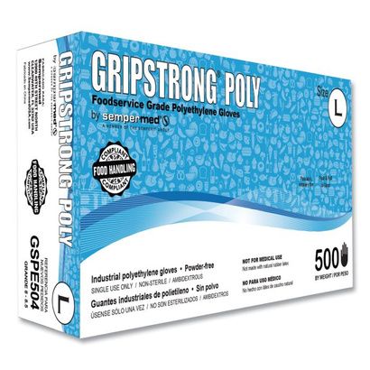 Buy GripStrong Poly Foodservice Grade Polyethylene Gloves