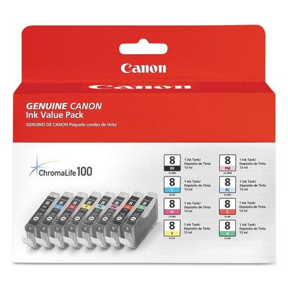 Buy Canon 0620B015 (CLI-8) Eight-Color Multipack Ink Tank