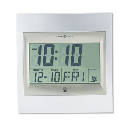 Buy Howard Miller TechTime II Radio-Controlled LCD Wall or Table Alarm Clock