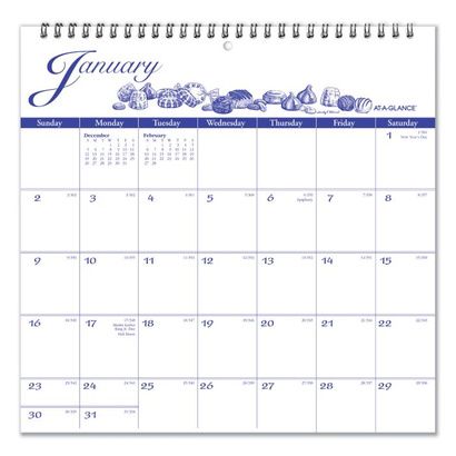 Buy AT-A-GLANCE 12-Month Illustrator Edition Wall Calendar