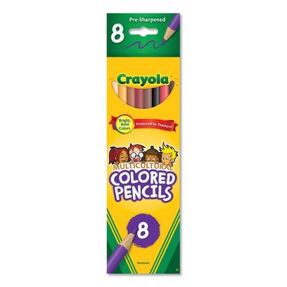 Buy Crayola Multicultural Eight-Color Pencil Pack