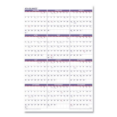 AT-A-GLANCE Yearly Wall Calendar