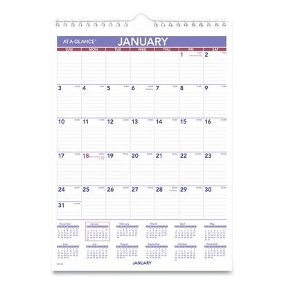 Buy AT-A-GLANCE Monthly Wall Calendar with Ruled Daily Blocks