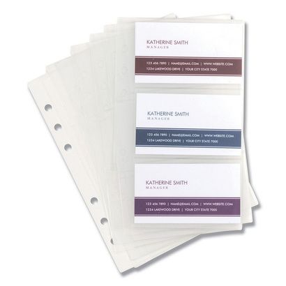 Buy Samsill Refill Sheets for Business Card Binders