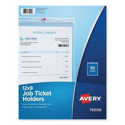 Buy Avery Heavyweight Clear Job Ticket Holder