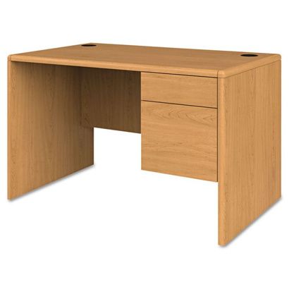 Buy HON 10700 Series Single Pedestal Desk with Three-Quarter Height Right Pedestal