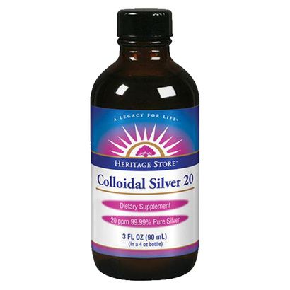 Buy Heritage Store Colloidal Silver 20 PPM Liquid