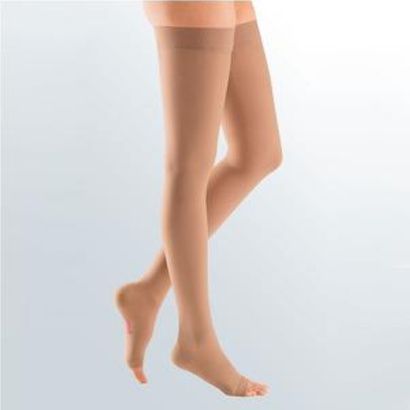 Buy Medi USA Mediven Plus Closed Toe Thigh-High 20-30mmHg Compression Stockings with Silicone Top