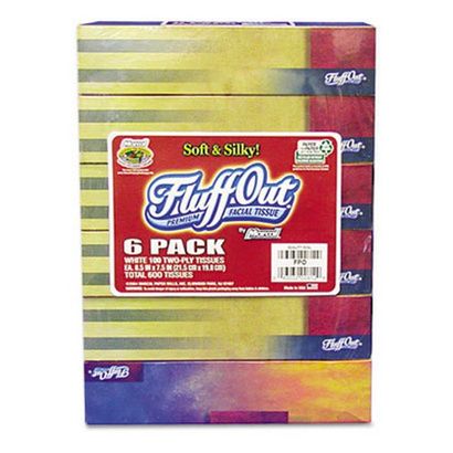 Buy Marcal Fluff Out Convenience Six-Pack Recycled White Facial Tissue