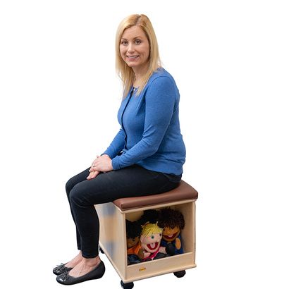 Buy Childrens Factory Angeles Mobile Teachers Stool With Storage