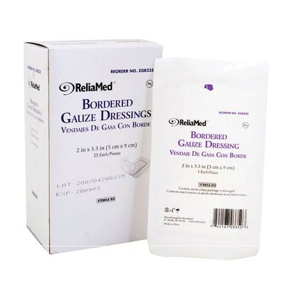 Buy ReliaMed Sterile Bordered Gauze
