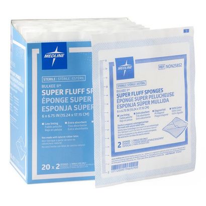 Buy Medline Sterile Bulkee II Extra Absorbent Super Fluff Sponge
