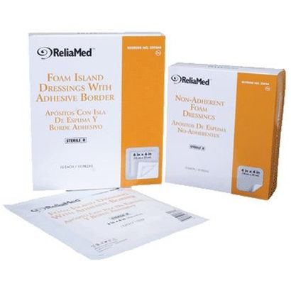 Buy ReliaMed Adhesive Border Foam Dressing with Film Backing