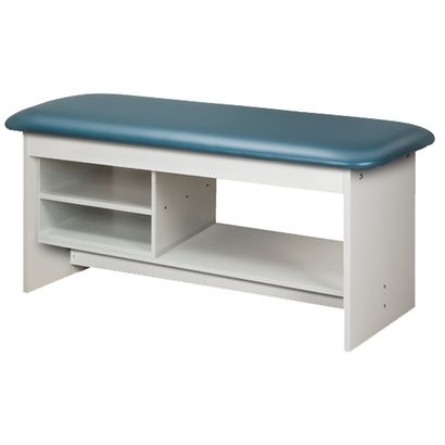 Buy Clinton Flat Top Style Line Straight Line Treatment Table with Shelving