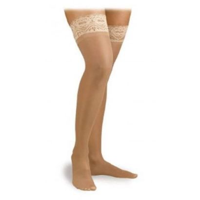 Buy Activa Ultra-Sheer Lace Top Thigh High Compression Socks 9-12 mmHg