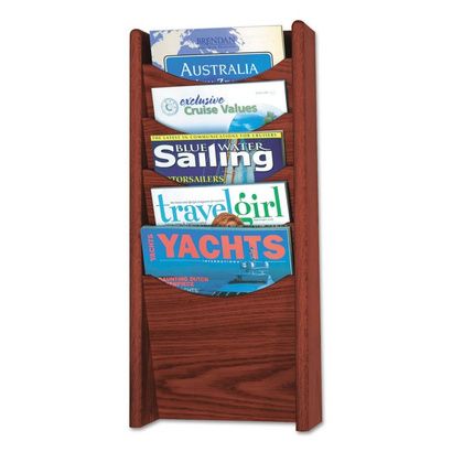 Buy Safco Solid Wood Wall-Mount Literature Display Rack