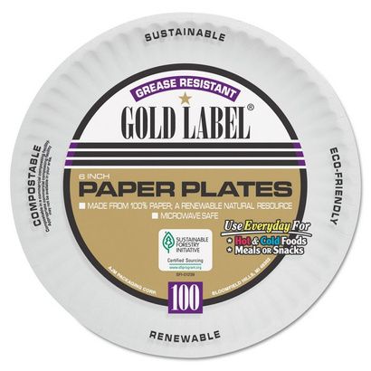 Buy AJM Packaging Corporation Gold Label Coated Paper Plates