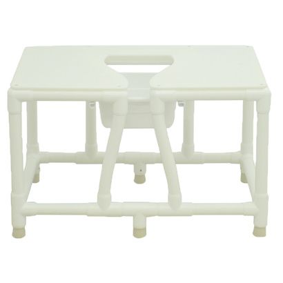 Buy MJM International Bariatric Bedside Commode With Full Support Seat and Commode Opening